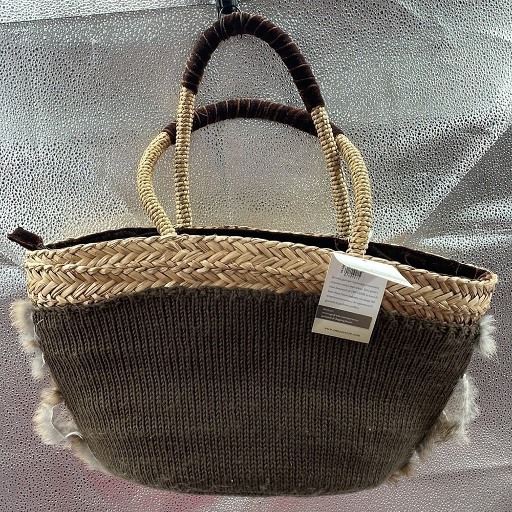 NWT. Anna Cecere Tapy Chery Large Shoulder Hand Bag. - Picture 7 of 11